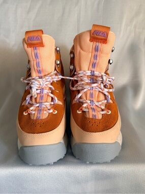 New without Tags FILA Peach, Rust & Lavender Trail-Style Sneakers